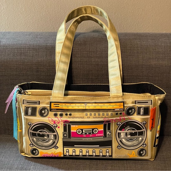 parcel Bags Vintage Parcel Boombox Speaker Handbag Audio Shoulder